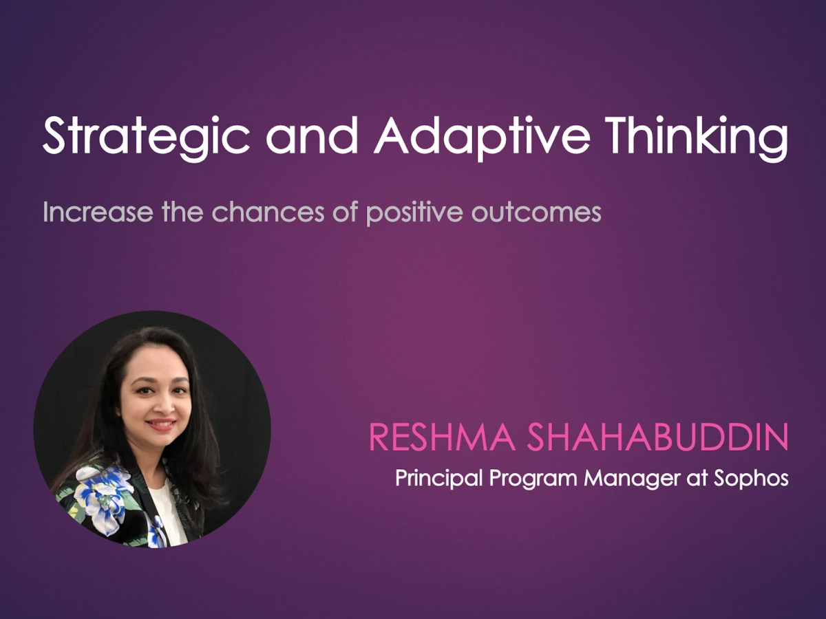 [PMIWDC Sunrise Valley] Strategic and Adaptive&nbsp;Thinking
