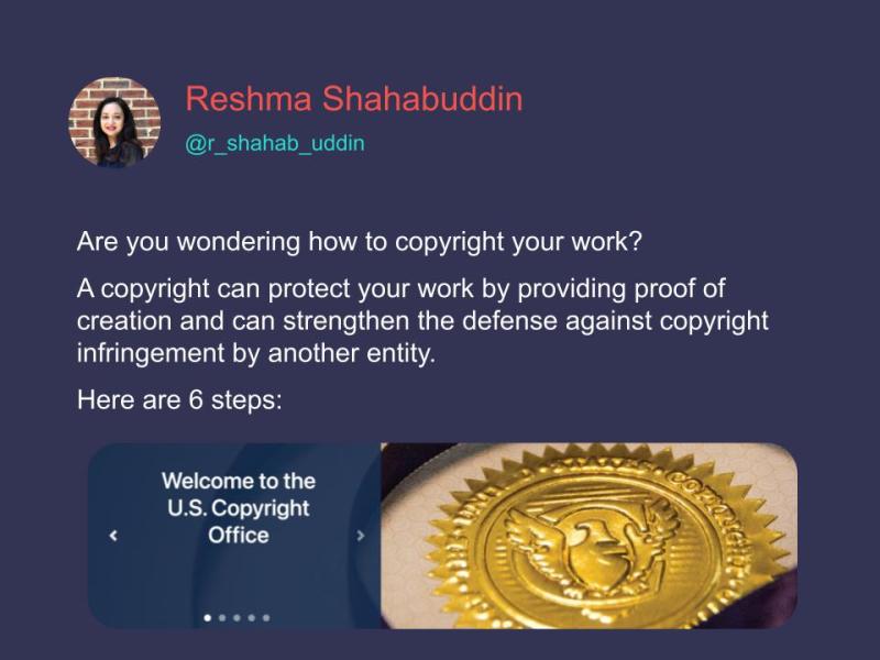 6 Steps to Copyright